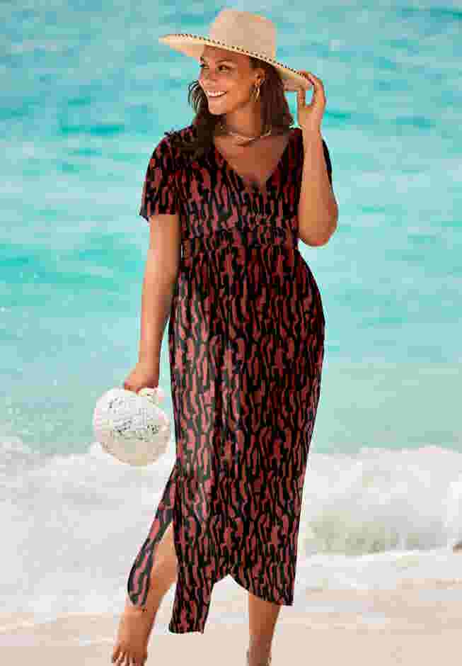 Pack & Go Wrinkle-Resistant Maxi Cover Up Dress image number 0