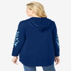 Embroidered Hoodie Sweatshirt image number null