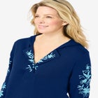 Embroidered Hoodie Sweatshirt image number null