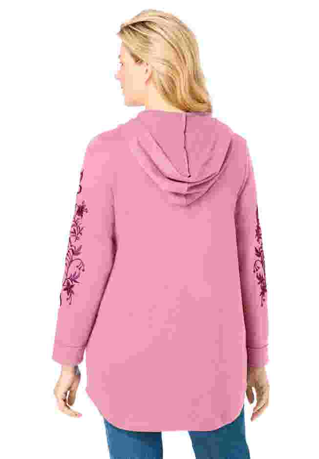 Embroidered Hoodie Sweatshirt image number 1