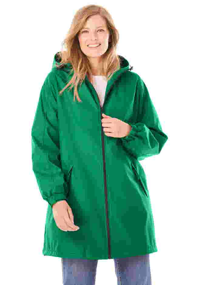 Hooded Slicker Raincoat image number 0