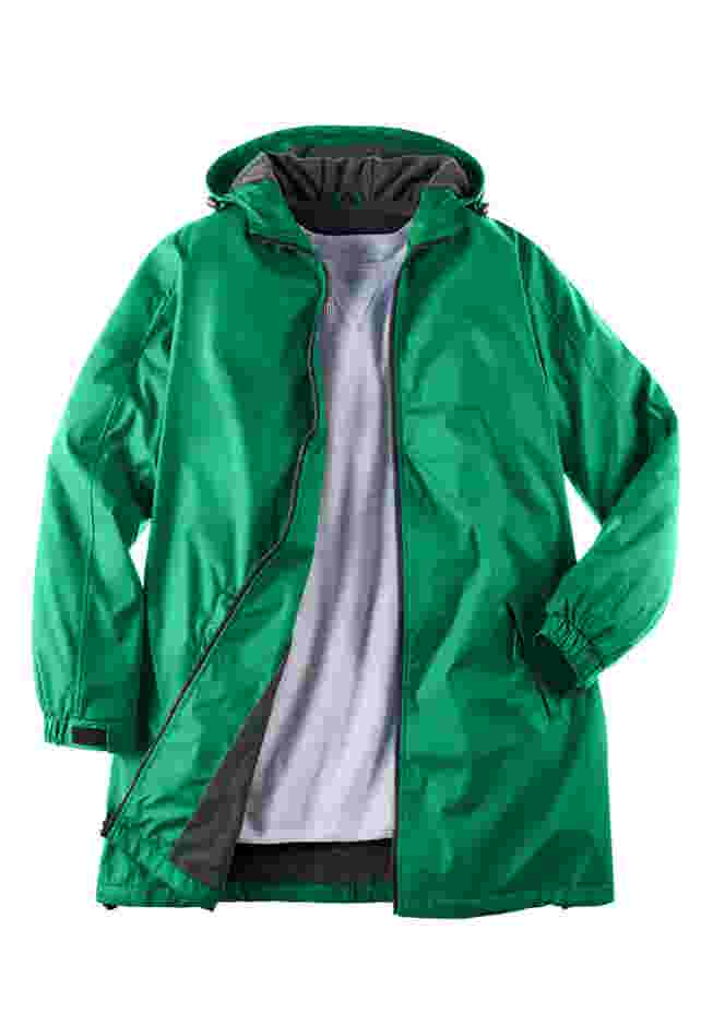 Hooded Slicker Raincoat image number 1
