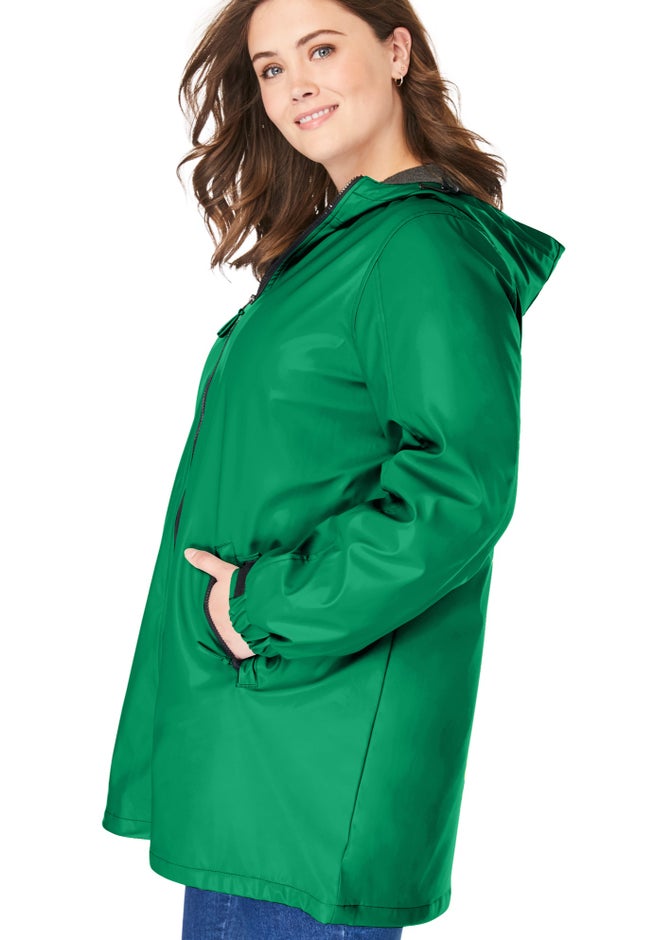 Hooded Slicker Raincoat image number 3
