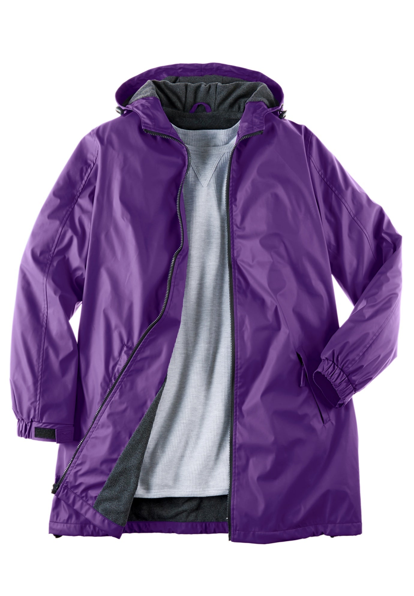 Hooded Slicker Raincoat image number 1