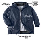 Fleece-Lined Mid-Length Slicker Raincoat image number 1