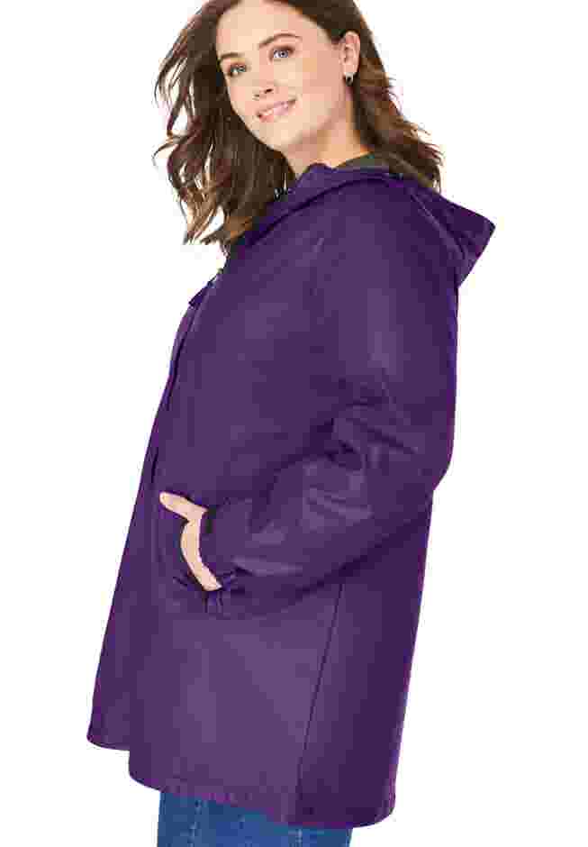 Hooded Slicker Raincoat image number 2