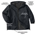 Fleece-Lined Mid-Length Slicker Raincoat image number 1