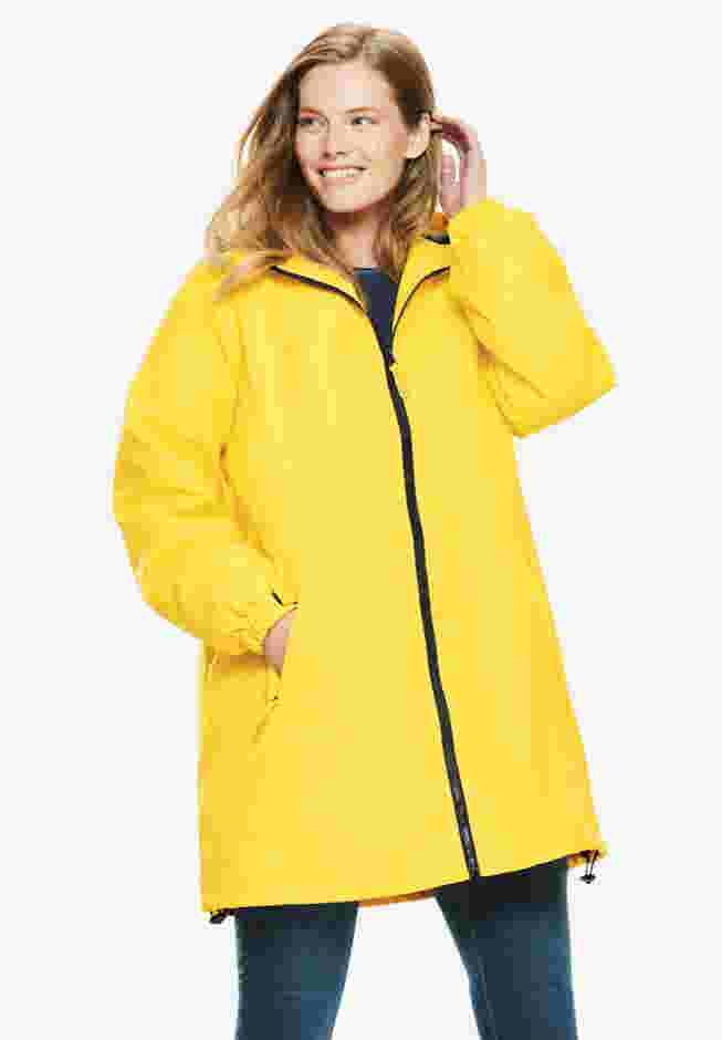 Hooded Slicker Raincoat image number 0