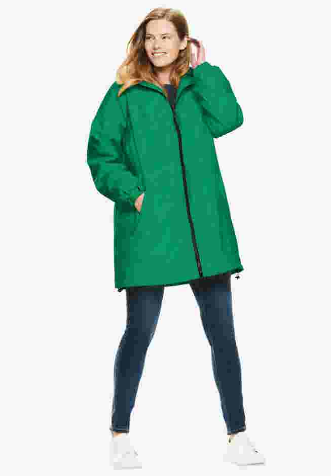 Hooded Slicker Raincoat image number 0