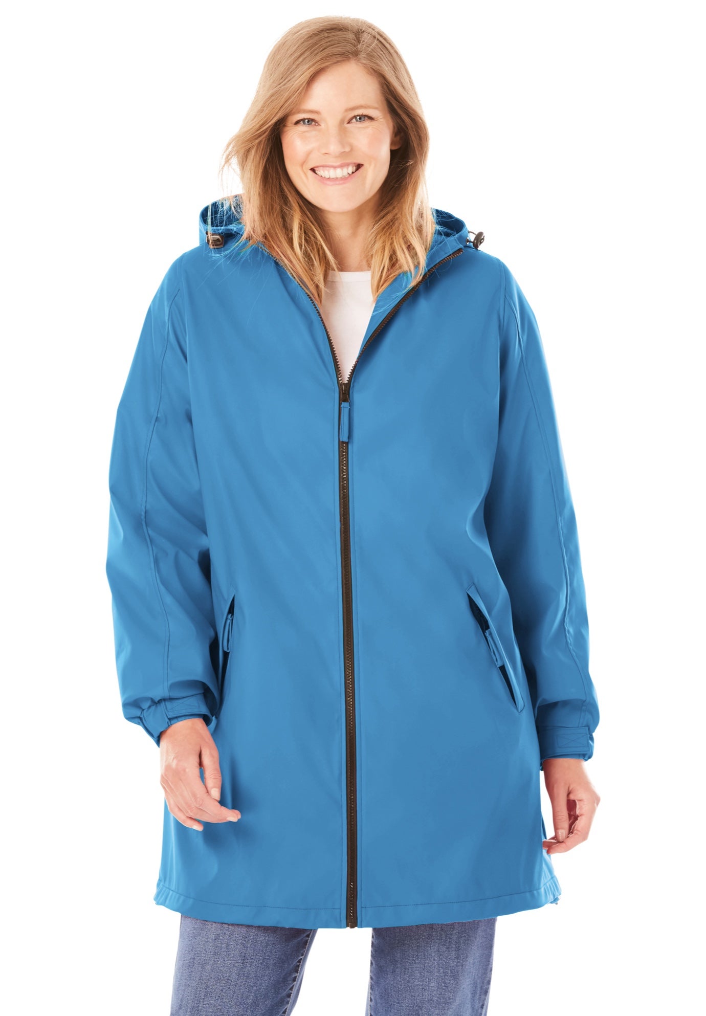 Hooded Slicker Raincoat image number 0