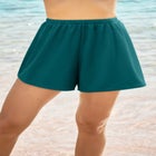 Loose Swim Short with Built-In Tummy Control Brief image number null