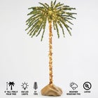 6' Pre-lit Single Palm Tree image number null