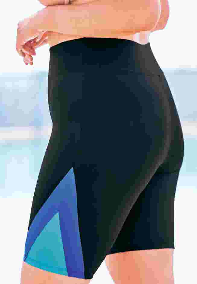 Colorblock Swim Shorts with Sun Protection image number 1