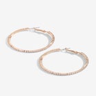Rhinestone Hoop Earrings image number null