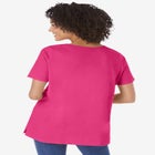 Perfect Short-Sleeve Keyhole Tee image number null