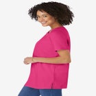 Perfect Short-Sleeve Keyhole Tee image number null