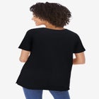 Perfect Short-Sleeve Keyhole Tee image number null