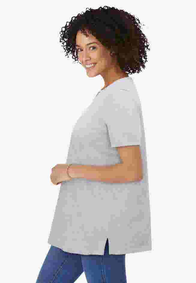 Perfect Short-Sleeve Keyhole Tee image number 2