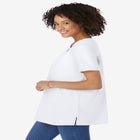 Perfect Short-Sleeve Keyhole Tee image number null