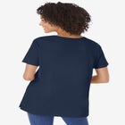 Perfect Short-Sleeve Keyhole Tee image number null