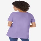 Perfect Short-Sleeve Keyhole Tee image number null