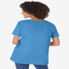 Perfect Short-Sleeve Keyhole Tee image number null