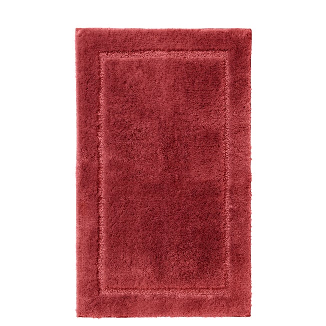 Bh Open Rug Luxe Rectangular Bath Rug - Soft Bath Accessory, Burgundy | Woman Within