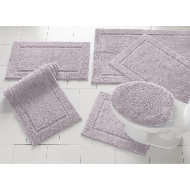 Bh Open Rug Luxe Rectangular Bath Rug - Soft Bath Accessory, Lavender | Woman Within