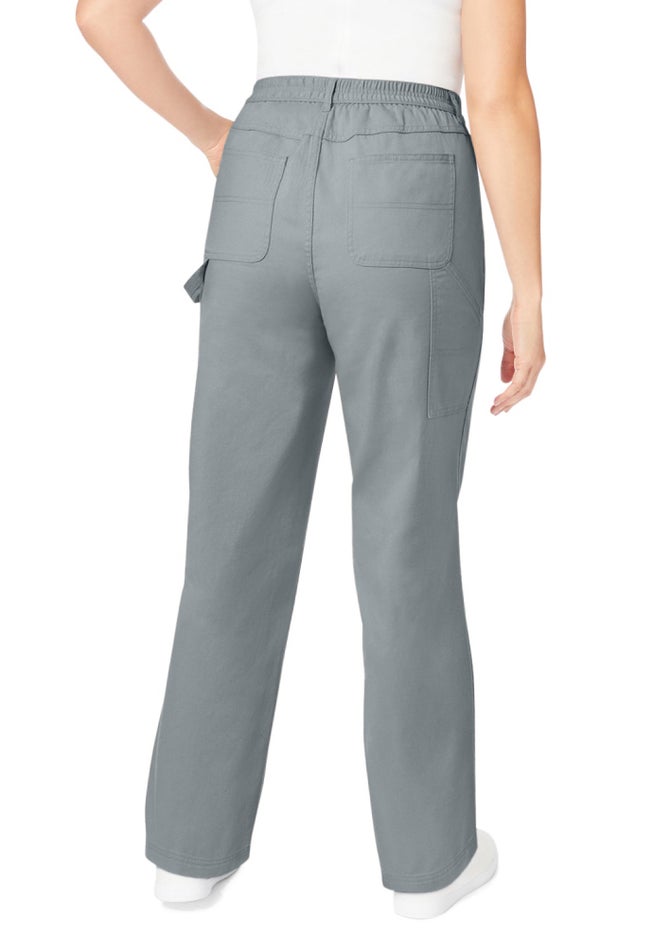 Back-Elastic All-Cotton Denim Carpenter Jeans image number 1