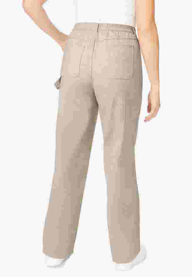 Back-Elastic All-Cotton Denim Carpenter Jeans image number 1