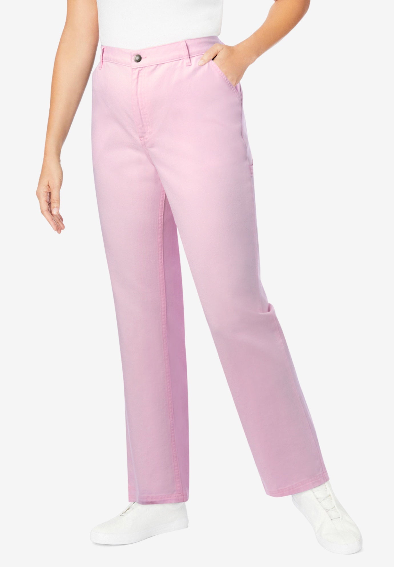 Back-Elastic All-Cotton Denim Carpenter Jeans image number 0