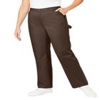 Back-Elastic All-Cotton Denim Carpenter Jeans image number null