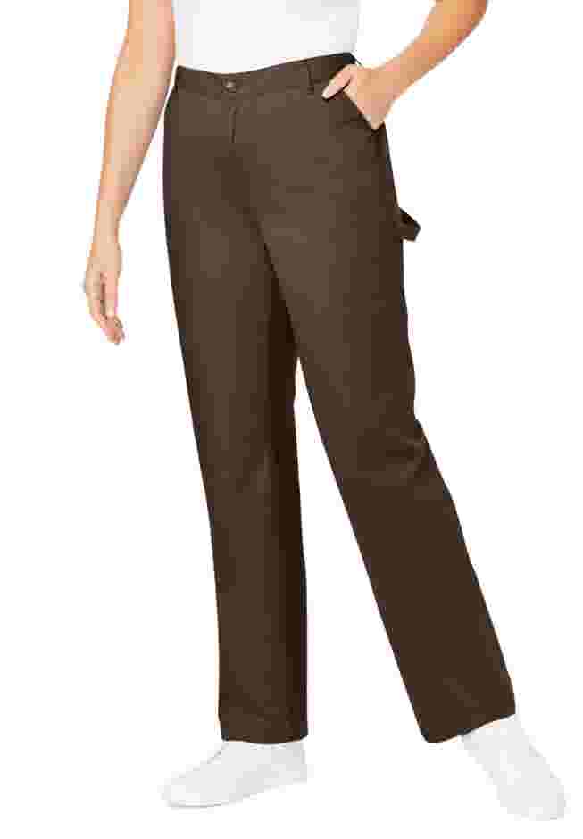 Women's Plus-Size Denim Carpenter Pants image number 0