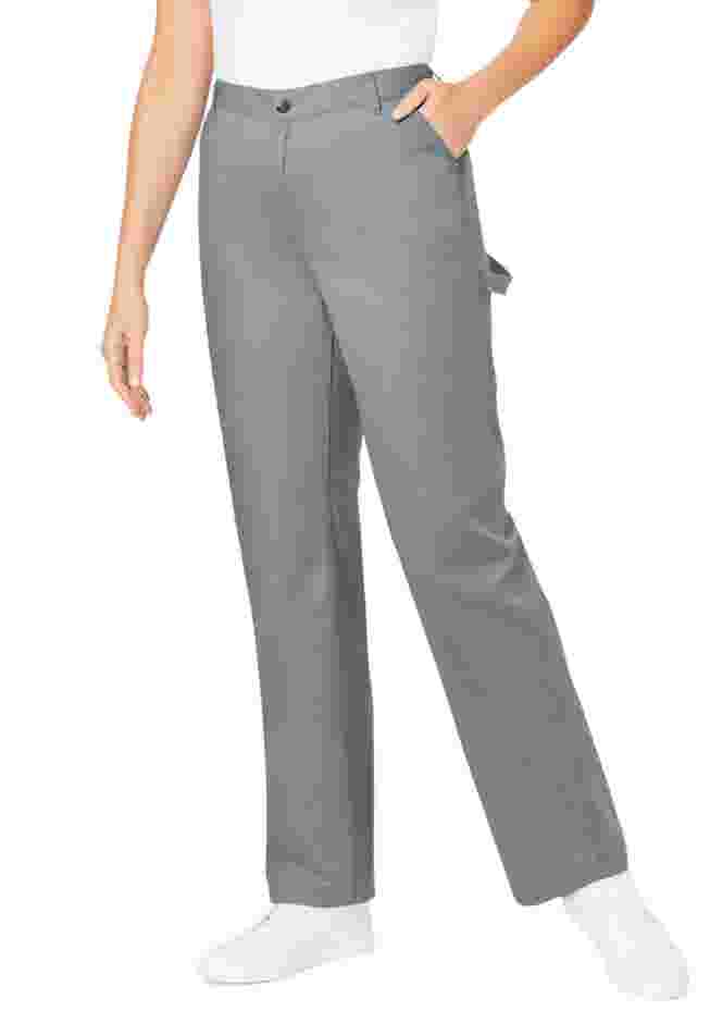 Women's Plus-Size Denim Carpenter Pants image number 0