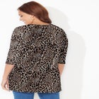 Easy Fit 3/4-Sleeve Scoopneck Tunic image number null