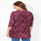Easy Fit 3/4-Sleeve Scoopneck Tunic image number null