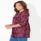 Easy Fit 3/4-Sleeve Scoopneck Tunic image number null