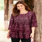 Easy Fit 3/4-Sleeve Scoopneck Tunic image number null