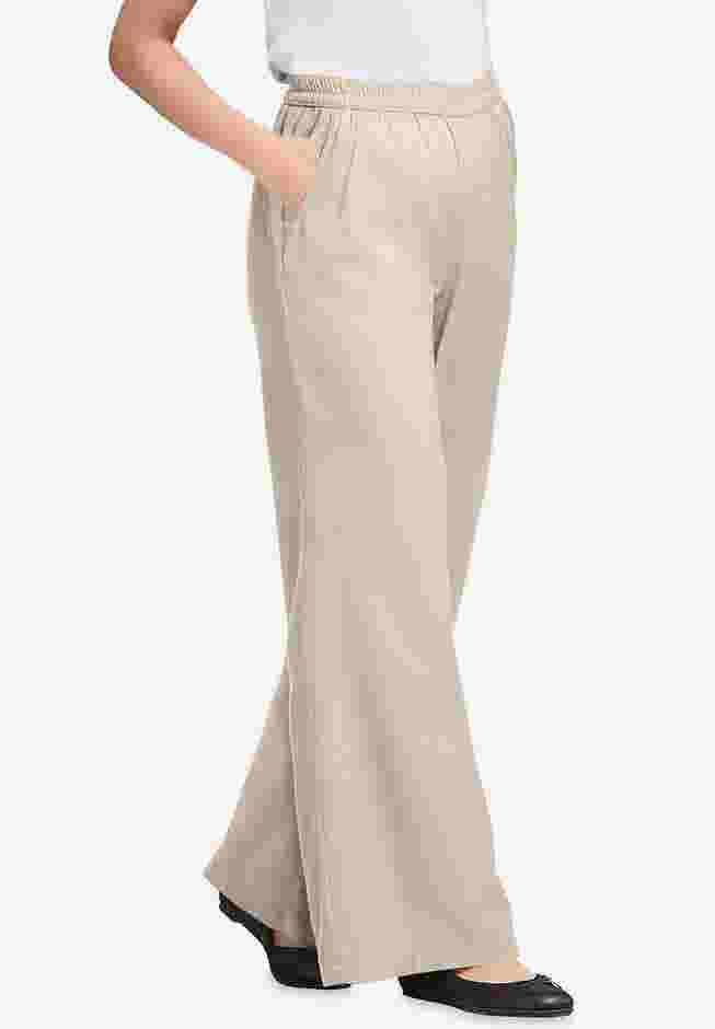 Perfect Elastic Waist Wide-Leg Denim Jean image number 0