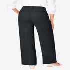 Stretch Cotton Chino Wide-Leg Trouser image number null