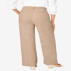 Stretch Cotton Chino Wide-Leg Trouser image number null