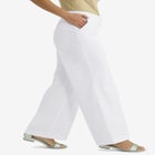 Stretch Cotton Chino Wide-Leg Trouser image number null
