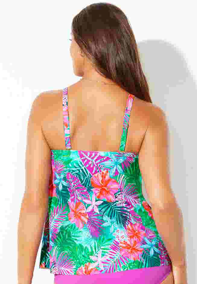 Flyaway Bandeau Tankini Top image number 11