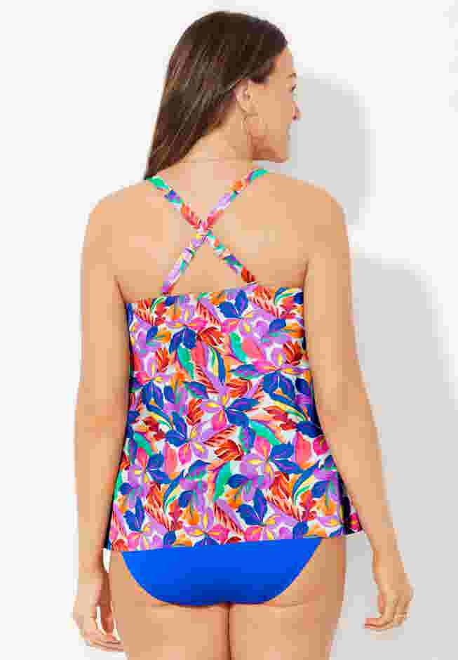 Flyaway Bandeau Tankini Top image number 3