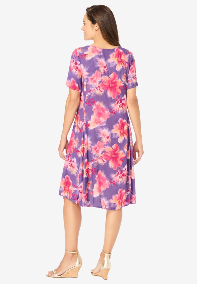 Short Crinkle Dress image number null