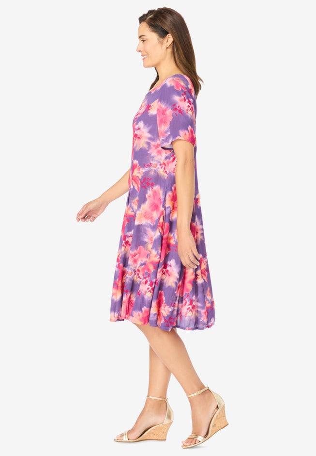 Short Crinkle Dress image number null