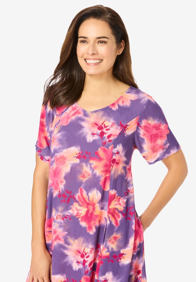 Short Crinkle Dress image number null