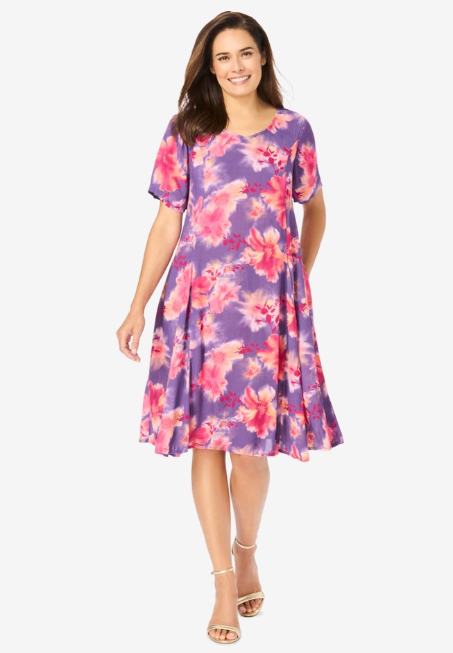 Short Crinkle Dress image number null