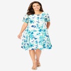 Short Crinkle Dress image number null