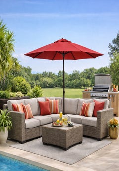 9 Ft. Tilt-and-Crank Umbrella